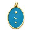 Ion Plating(IP) 304 Stainless Steel Enamel Pendants STAS-Z104-04G-1