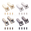 4 Set 4 Colors Zinc Alloy Bag Lock Catch Clasps FIND-GN0001-27-1