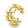 Rack Plating Brass Cuff Rings RJEW-H228-17G-1