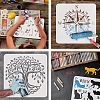 Large Plastic Reusable Drawing Painting Stencils Templates DIY-WH0202-408-4