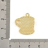 Blended Coffee Alloy Enamel Pendants ENAM-B038-01G-03-3