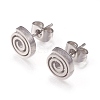 Tarnish Resistant 304 Stainless Steel Stud Earrings EJEW-N045-11P-1