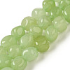 Natural White Jade Dyed Beads Strands G-B078-D22-01-1