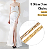 Zinc Alloy Rhinestone Strass Chains FIND-FW0001-31G-4
