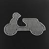 Motorcycle ABC Plastic Pegboards used for 5x5mm DIY Fuse Beads DIY-Q009-46-2
