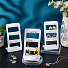   6Pcs 3 layers 24-Hole Acrylic Earring Display Stands ODIS-PH0001-52-2