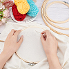 HOBBIESAY 4Pcs 4 Styles Bamboo Cross Stitch Embroidery Hoops DIY-HY0001-76-3