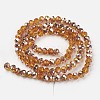 Electroplate Transparent Glass Beads Strands EGLA-A034-T3mm-N16-2