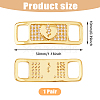 HOBBIESAY 1 Pair Alloy & Cubic Zirconia Shoe Buckle FIND-HY0003-40-2