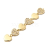 Brass Micro Pave Cubic Zirconia Big Pendants KK-C164-01F-G-2