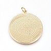 Brass Enamel Pendants ZIRC-L078-069A-NR-2