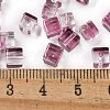 Spray Painted Glass Seed Beads SEED-A034-01H-4