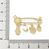 Rack Plating Brass Micro Pave Clear Cubic Zirconia with Enamel Connector Charms KK-G515-20G-4