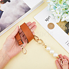 Imitation Leather Bag Straps & Plastic Imitation Pearl Beaded Extender FIND-WH0126-373C-3