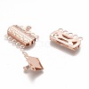 304 Stainless Steel Box Clasps STAS-P249-03RG-2