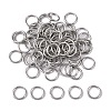 Tarnish Resistant 304 Stainless Steel Open Jump Rings STAS-Q186-02-8x1mm-1