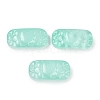 Spray Painted Transparent Glass Connector Charms X1-GLAA-H035-06K-1