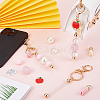 SUNNYCLUE DIY Beadable Keychain Making Kit for Teachers' Day DIY-SC0023-13-4