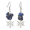 Alloy Dangle Earrings with 304 Stainless Steel Pins EJEW-JE05363-4