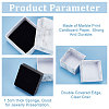   48Pcs Square Marble Print Cardboard Paper Jewelry Gift Box CON-PH0002-95-4