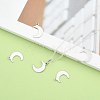 Tarnish Resistant Crescent Moon Stainless Steel Charms Pendants STAS-Q168-06-5