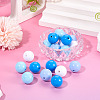20Pcs 4 Colors Opaque Acrylic Beads MACR-TA0002-51A-4
