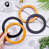   4Pcs 2 Colors Wood Round Shaped Handles Replacement DIY-PH0003-30-2