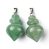 Natural Green Aventurine Pendants G-G998-C07-2