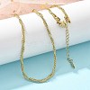 304 Stainless Steel 2 strand Necklaces for Women NJEW-C061-01G-4