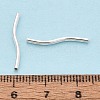 925 Sterling Silver Wavy Tube Beads STER-N016-123S-4