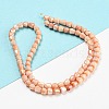 Electroplate Glass Beads Strand GLAA-G088-03-01D-2