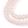 Baking Paint Transparent Glass Beads Strands DGLA-N011-4mm-03-3