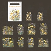 10Pcs PET Self-Adhesive Stickers DIY-B082-02E-1