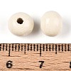 Spray Painted Round Natural Schima Wood Beads WOOD-A018-8mm-10-3