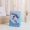 Summer Printed Paper Gift Tote Bags with Handles PW-WG5B93C-04-1