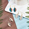 Olycraft DIY Walnut Wooden Dangle Earring Making Kits DIY-OC0006-55-6