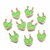 Alloy Enamel Charms ENAM-T012-02A-RS-1