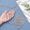 4Pcs 4 Styles Iron Curb Chain Bag Strap FIND-WR0001-22P-5