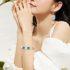 10Pcs Gradient Color & UV Plating Transparent Acrylic Beads OACR-YW0002-25D-6