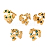 Irregular Synthetic Gemstone Finger Rings RJEW-Q822-13G-1