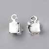 Zinc Alloy Rhinestone Claw Charms Setting PALLOY-TAC0023-07S-1