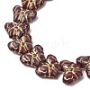 Painted Glass Beads Strands GLAA-Z021-03-3
