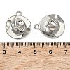 304 Stainless Steel Pendants STAS-P446-08P-3