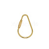 Brass Screw Carabiner Lock Charms KK-ZX025-65C-1