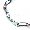 Ion Plating(IP) 304 Stainless Steel Paperclip Chain Bracelets BJEW-O186-02MC-3