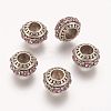 Alloy Rhinestone European Beads PALLOY-P131-03B-1