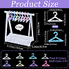 CRASPIRE 1 Set Coat Hanger Removable Acrylic Earring Displays EDIS-CP0001-10-2