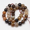 Natural Agate Round Beads Strand G-L084-10mm-23-3