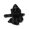 Black Zinc Alloy Brooches JEWB-M030-01A-EB-3