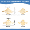 8Pcs 4 Style 201 Stainless Steel Pendants STAS-UN0033-95-5